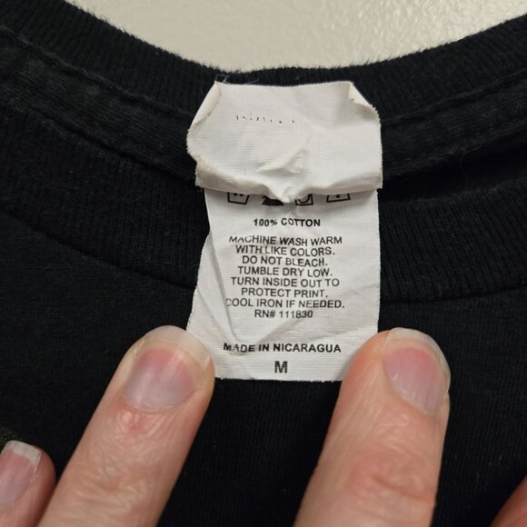 Avenged Sevenfold Y2K 2013 Licensed Winged Skeleton Black Graphic Tee - Picture 5 of 8